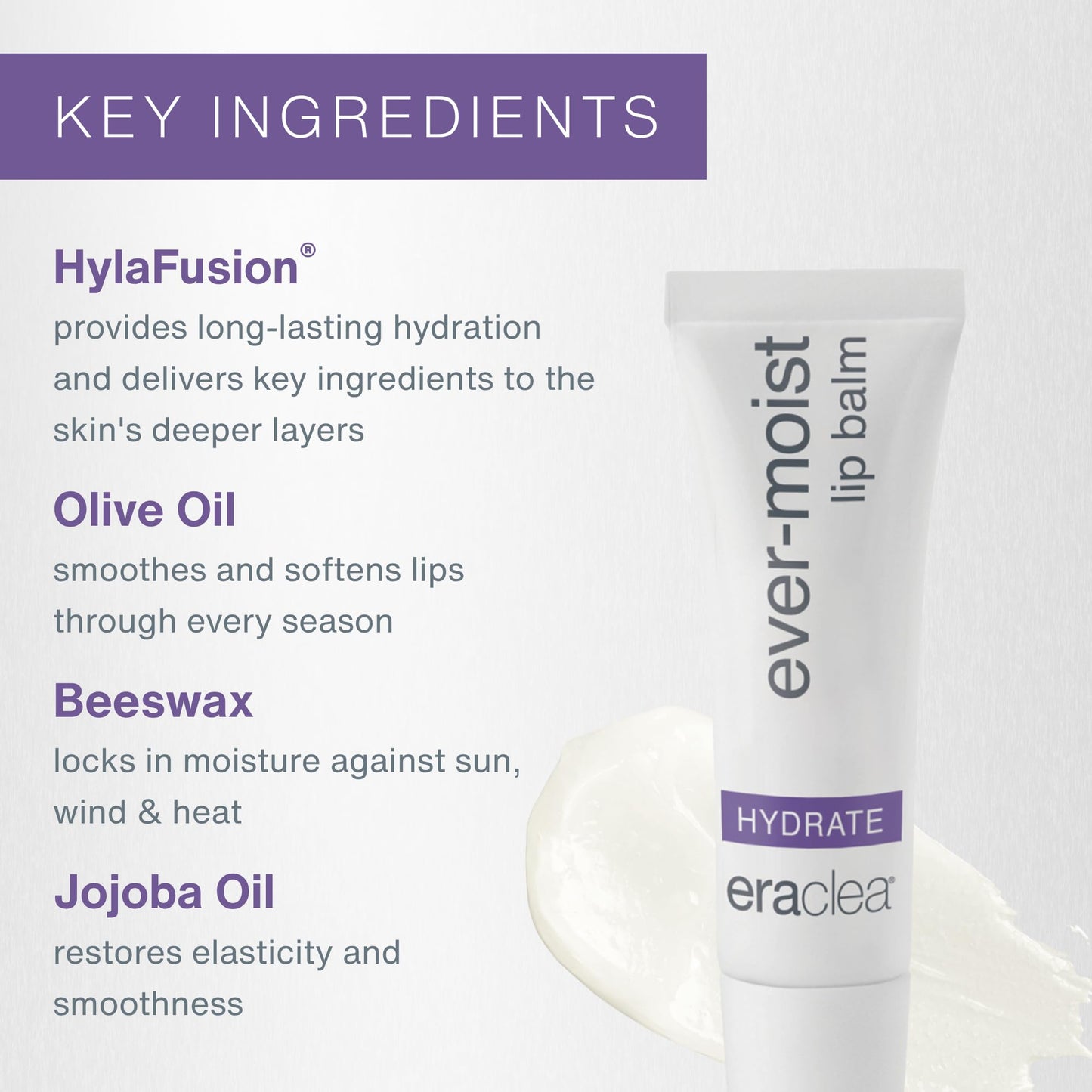 eraclea Ever-Moist Lip Balm with Beeswax and Hyaluronic Acid (0.4 oz)