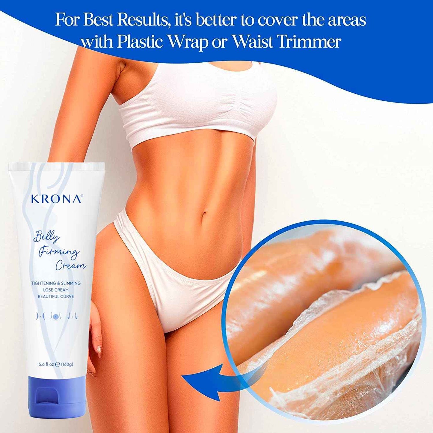 B Flat Belly Firming Cream – Tight Lift & Firm Booty Cellulite Cream – Skin Tightening & Stretch Mark Reduction for Stomach, Thighs & Butt – Hydrating & Smoothing Firming Lotion
