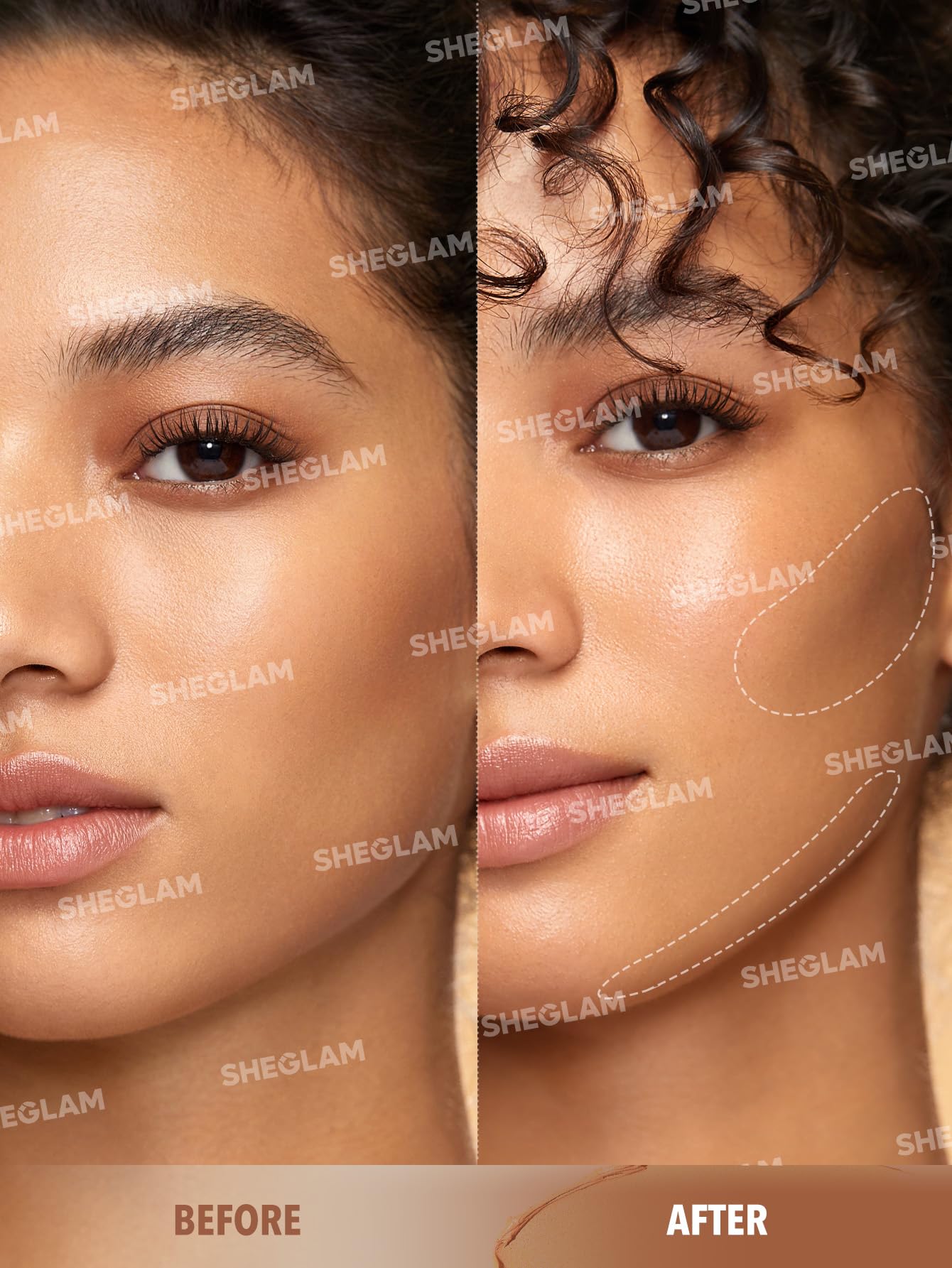 SHEGLAM Silk Haze Cream Bronzer Blendable Cream Makeup with a Lightweight Formula - Customizable Face Makeup for a Natural, Sun-Kissed Glow Long Lasting-Golden Sun