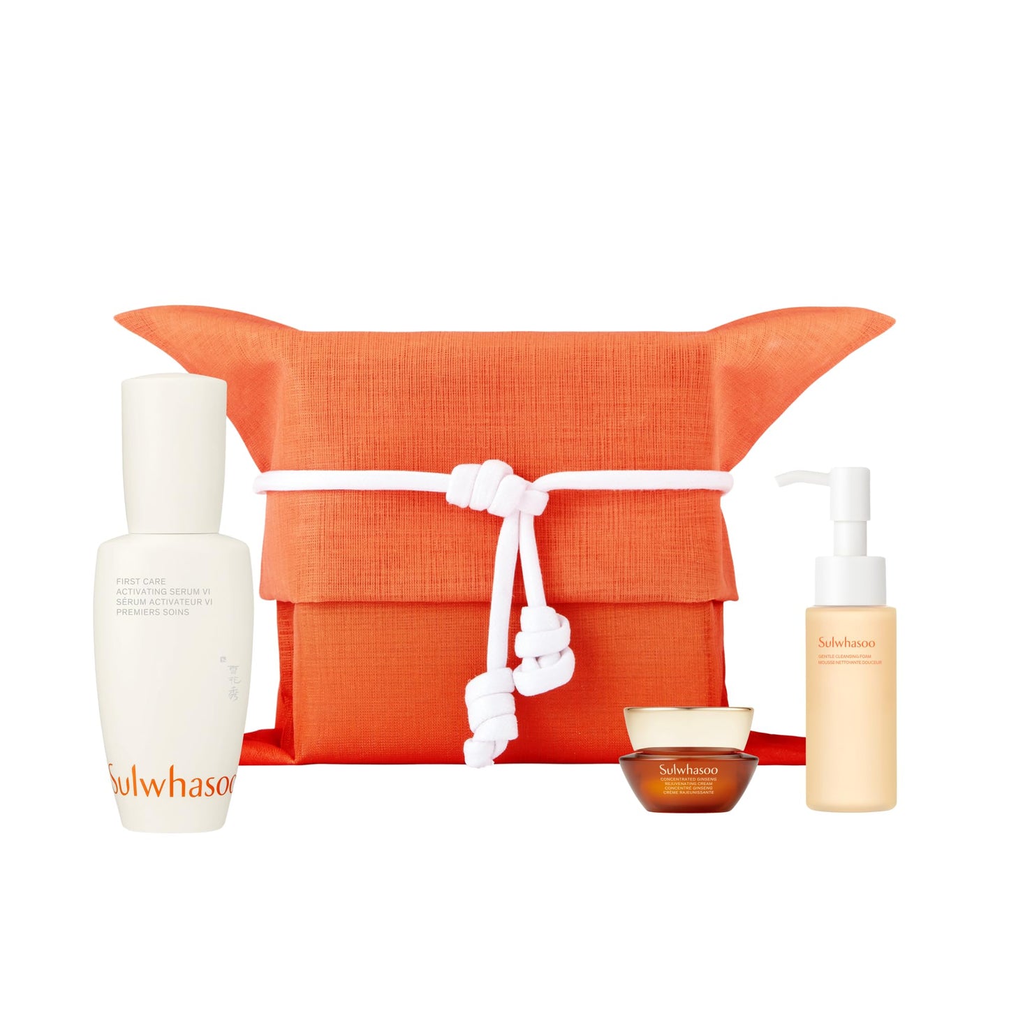 Sulwhasoo Best Icons Set | Korean Ginseng-Powered Skincare 3-piece Anti-Aging Gift Set | Strengthens Skin Barrier | Visibly Improves Wrinkles | Preventative Serum | Includes Full-Size First Care Serum