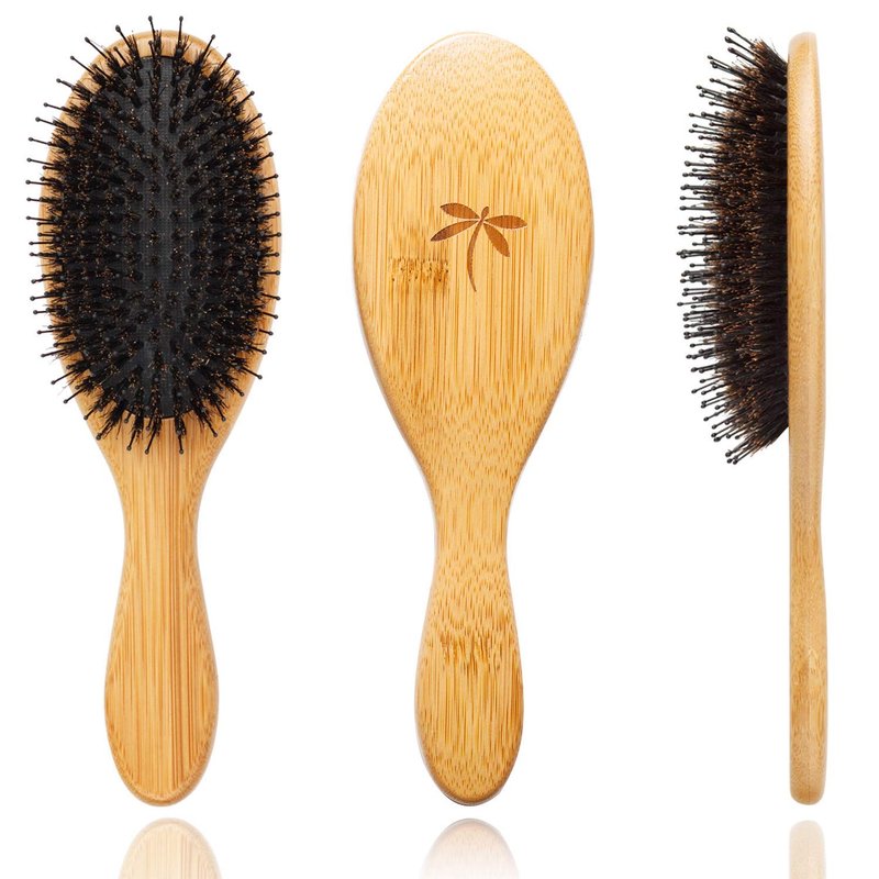 Add Volume Hair Set - Detangling Boar Bristle Brush for All Hair Types | 2-Inch Round Blow Drying Brush