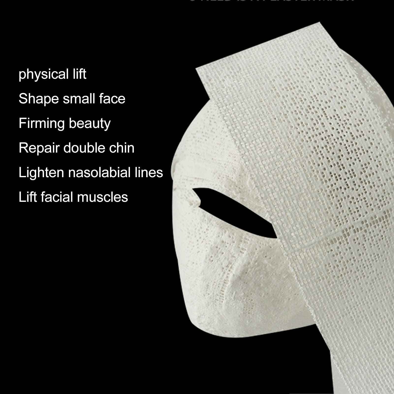 ZJchao 50 Sheet Mummy Face Mask, Anti Wrinkle Lifting Bandages Masks V Face Moisturizing Full Coverage for Skin Care Reduce Fine Lines