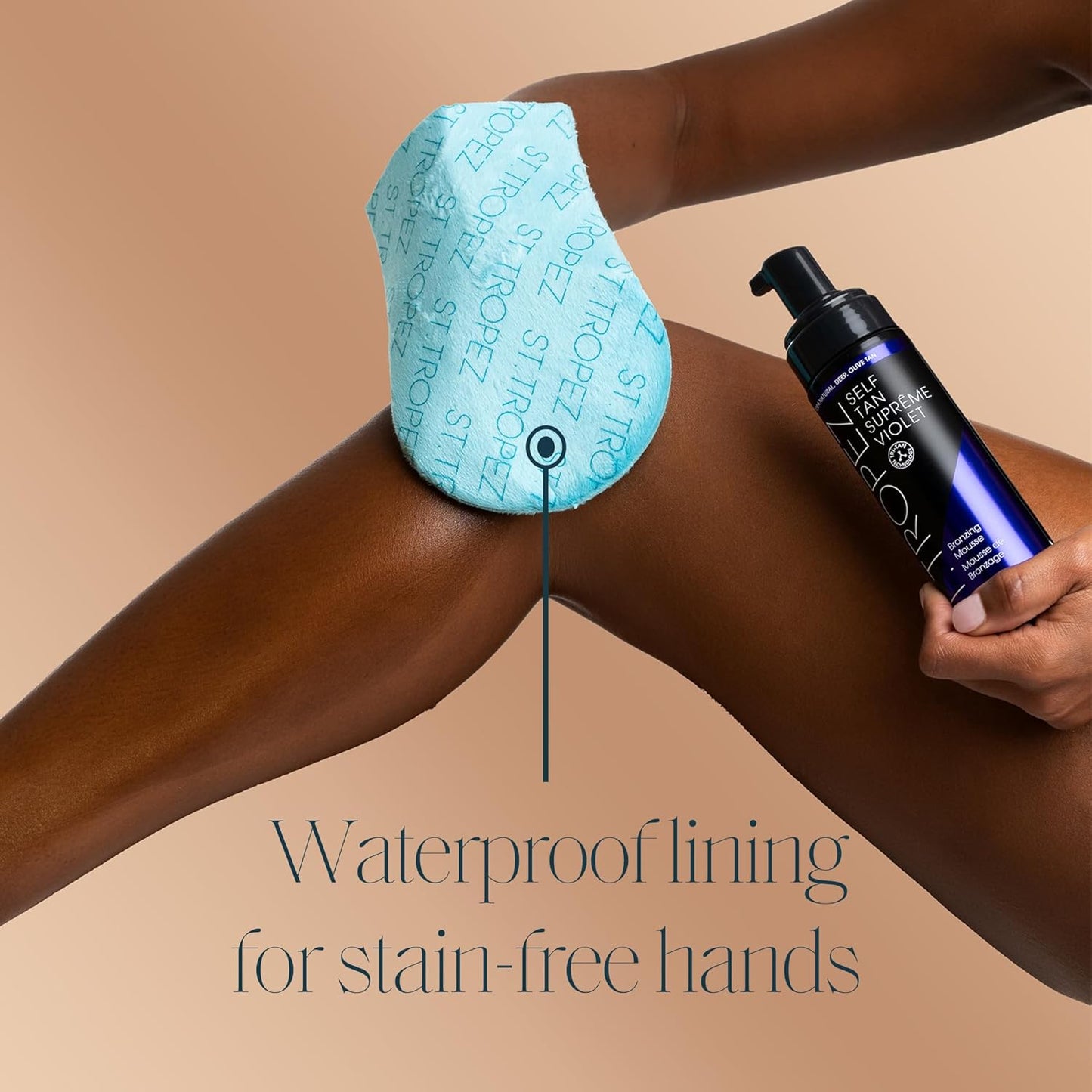 Velvet Self Tan Applicator Mitt - Double-Sided & Waterproof | 1 Count