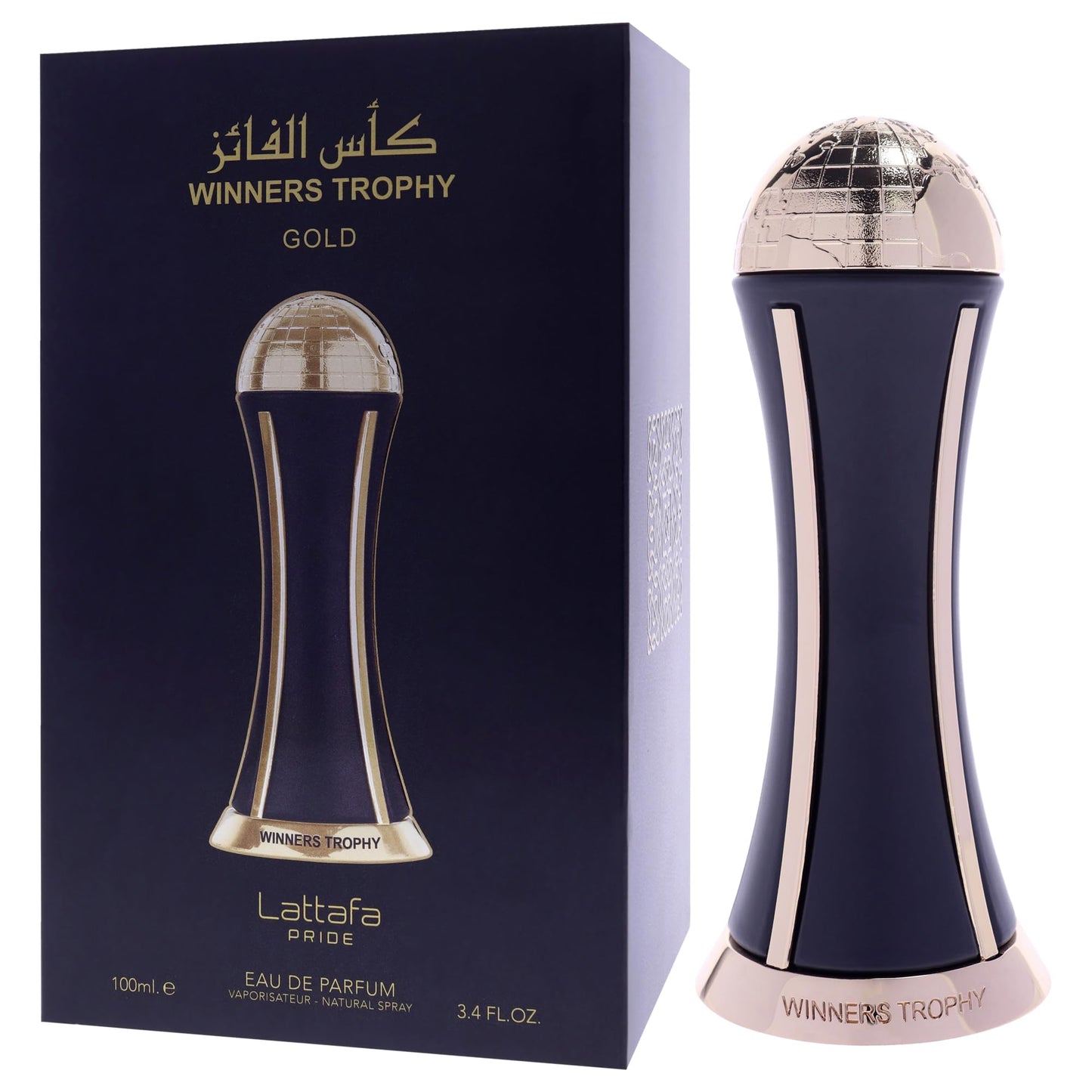 Lattafa Perfumes Al Khas Winners Trophy Gold for Unisex, Eau de Parfum Spray, 3.4 Ounce