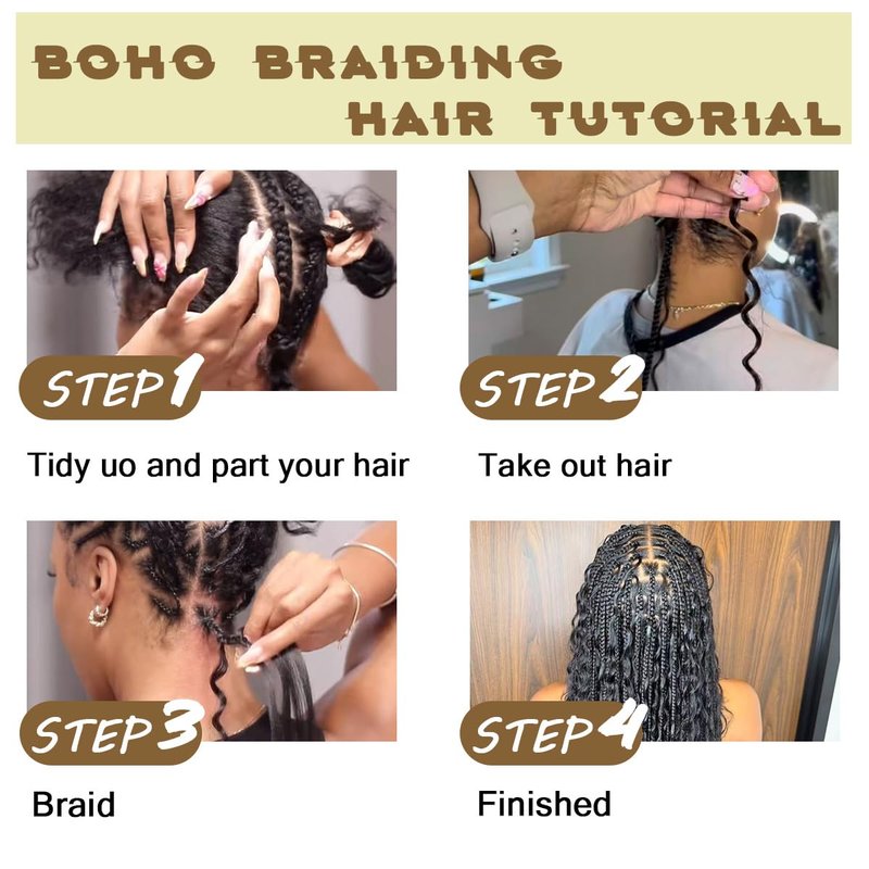 Human Braiding Hair for Boho Braids 18 Inch 110g 2 Bundles/Pack Deep Wave 12A Curly Brazilian Virgin Hair Extensions No Weft Knotless Bulk 1B Black (Deep Wave - 99j, 18 Inch - 110g)