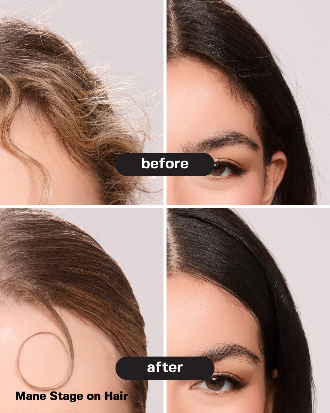 anagram Mane Stage All-in-One Hair & Brow Sculpt, Clear, Gel, Flyaway Tamer, Brow Gel & Edge Control, Vegan & Cruelty-Free, 0.39 fl oz