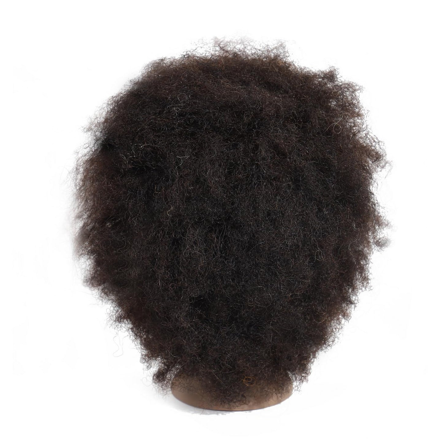 Romance Queen Curly Human Hair Mannequin Head 100% Real Human Hair Female Cosmetology Mannequin Head for Hair Styling Braiding Coloring Cutting Practice Training Doll Head with Clamp Stand(8inch)