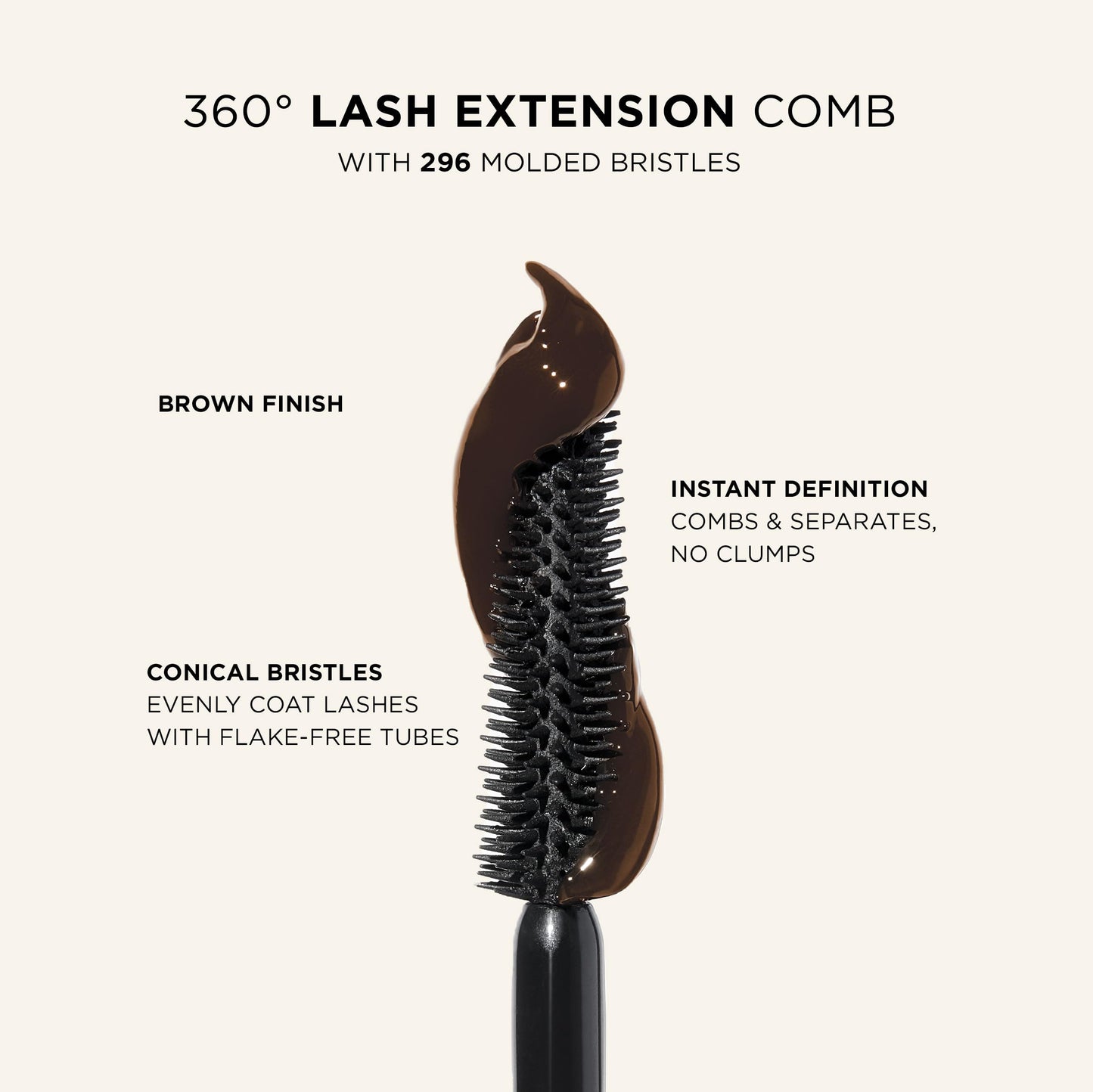 tarte tartelette XL tubing mascara – Lash Extensions in a Tube with Peptide, Extra-Bold Buildable Length & Volume, Smudge-Proof Longwear, Easy-to-Remove, Vegan & Cruelty-Free, full size, brown