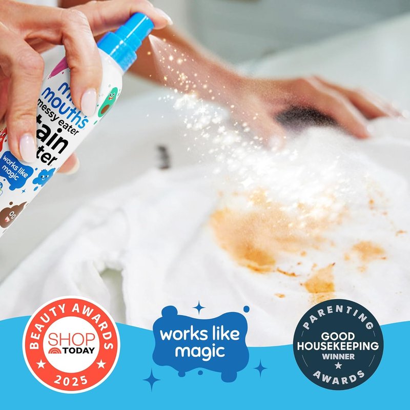 Miss Mouth's Messy Eater Stain Treater Spray - 4oz | Baby Food & Grease Remover for Laundry