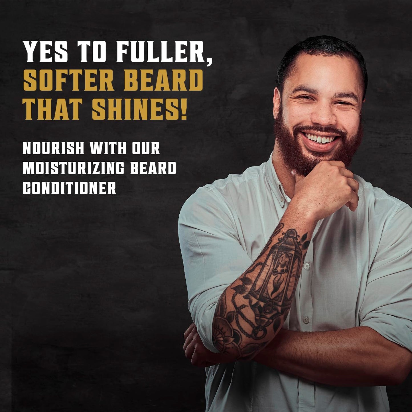 Viking Revolution Beard Wash & Conditioner for Men | Argan & Jojoba Oil - 17oz Sweet Tobacco Beard Softener