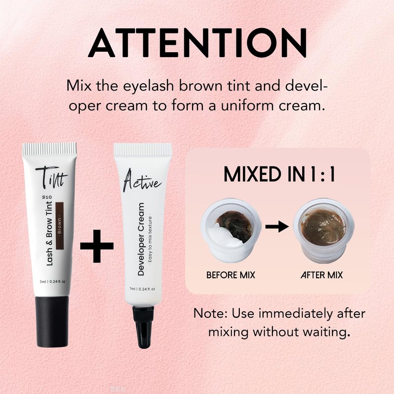 Lash Color Kit Brown Professional Lash and Brow Color Kit with Natural Effects Long Lasting Lasts 4 Weeks Easy to Use for Salon & Home Use