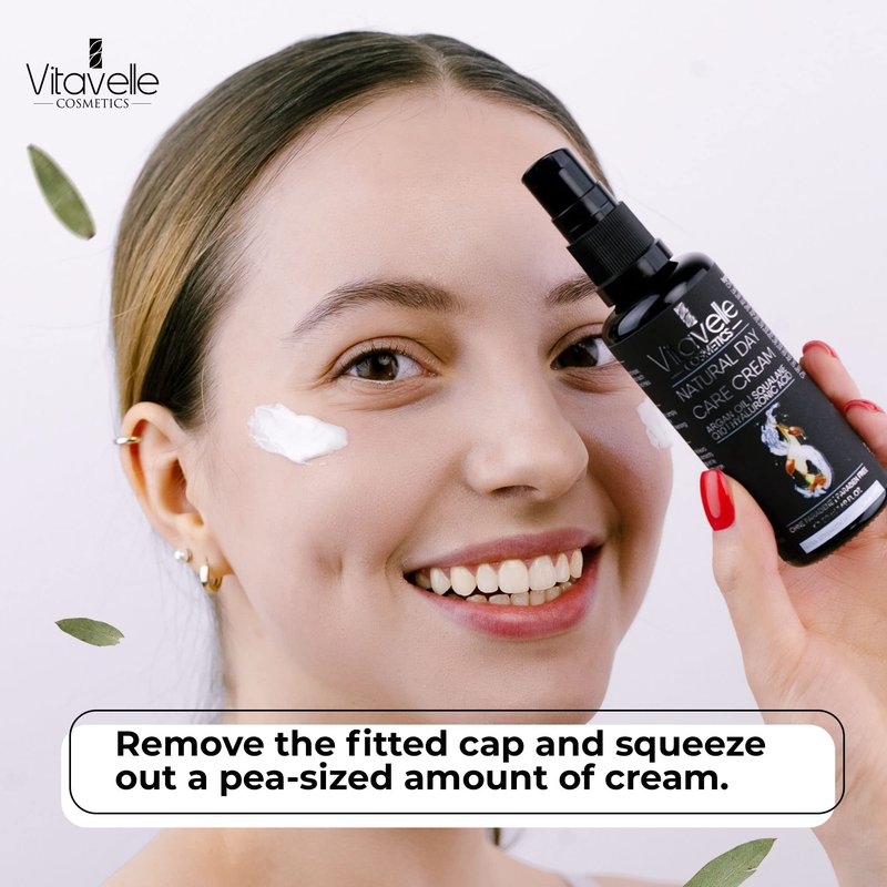 VITAVELLE Retinol Face Cream – Daily Moisturizer with Collagen Support & Hyaluronic Acid for Smooth-Looking Skin 1.69 Fl Oz (50ml)