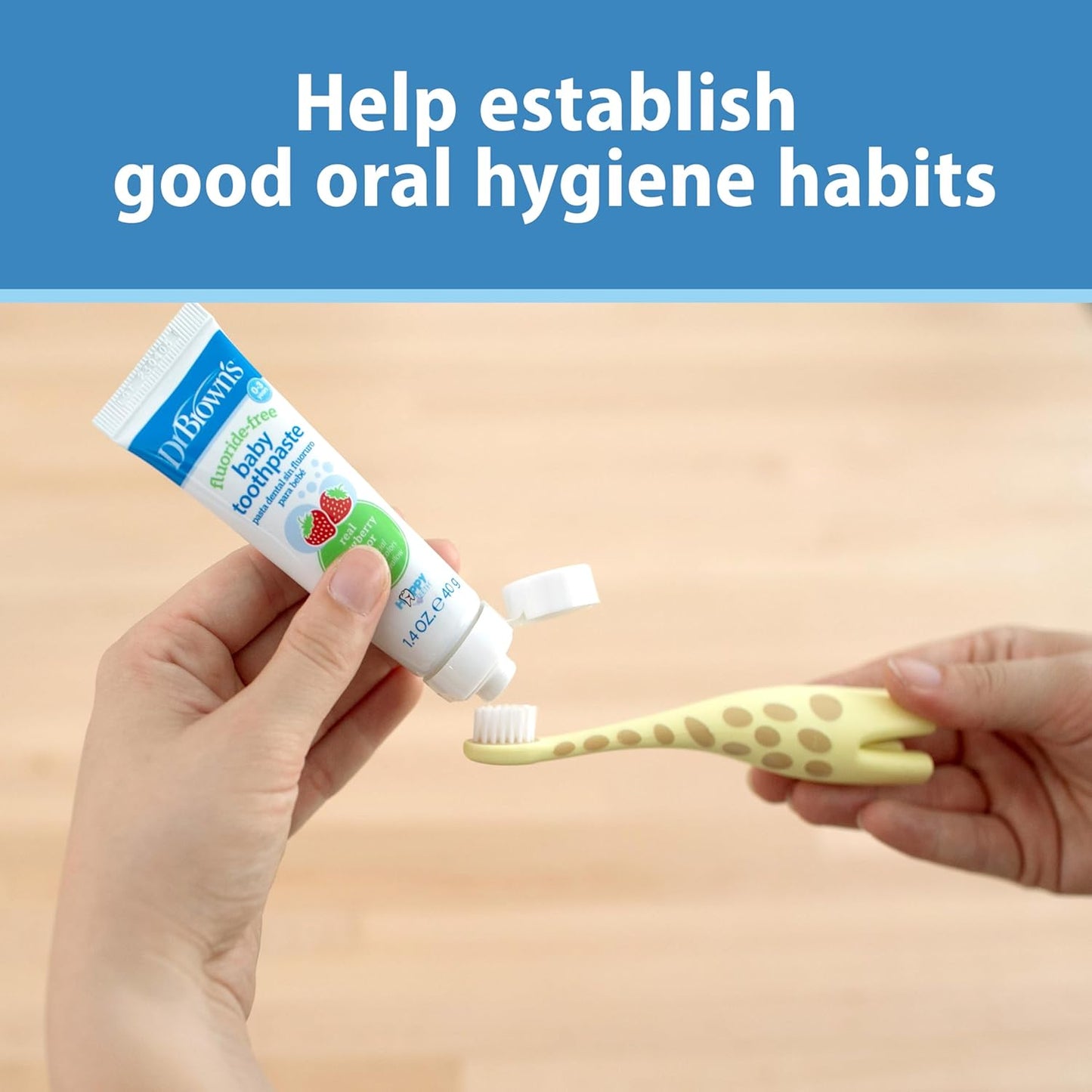 Dr. Brown's Infant-to-Toddler Toothbrush Set - 4-Pack Variety for All Ages