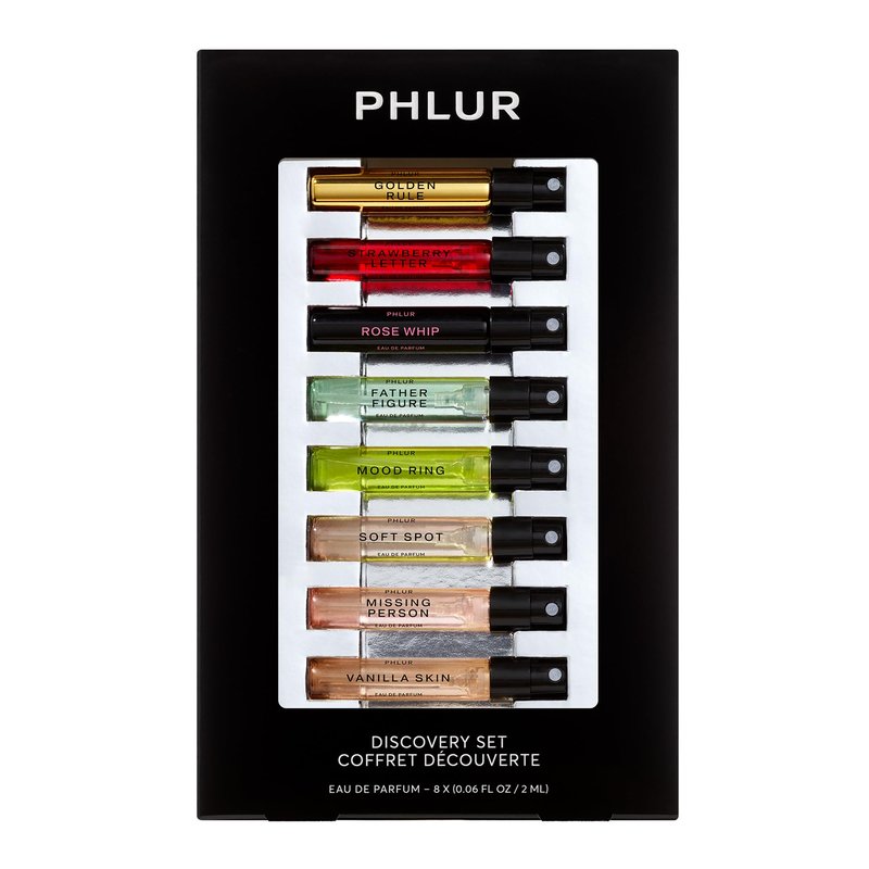 PHLUR The Best Sellers ($45 Value) - Deluxe Mini Trio Eau de Parfum Set - Vanilla Skin, Father Figure & Missing Person Fragrance - Travel Size Perfume for Women & Men (3 x 5mL)