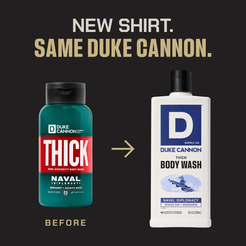 Duke Cannon Supply Co. THICK High-Viscosity Body Wash for Men - Smells Like Naval Supremacy, 17.5 Fl Oz 3PACK