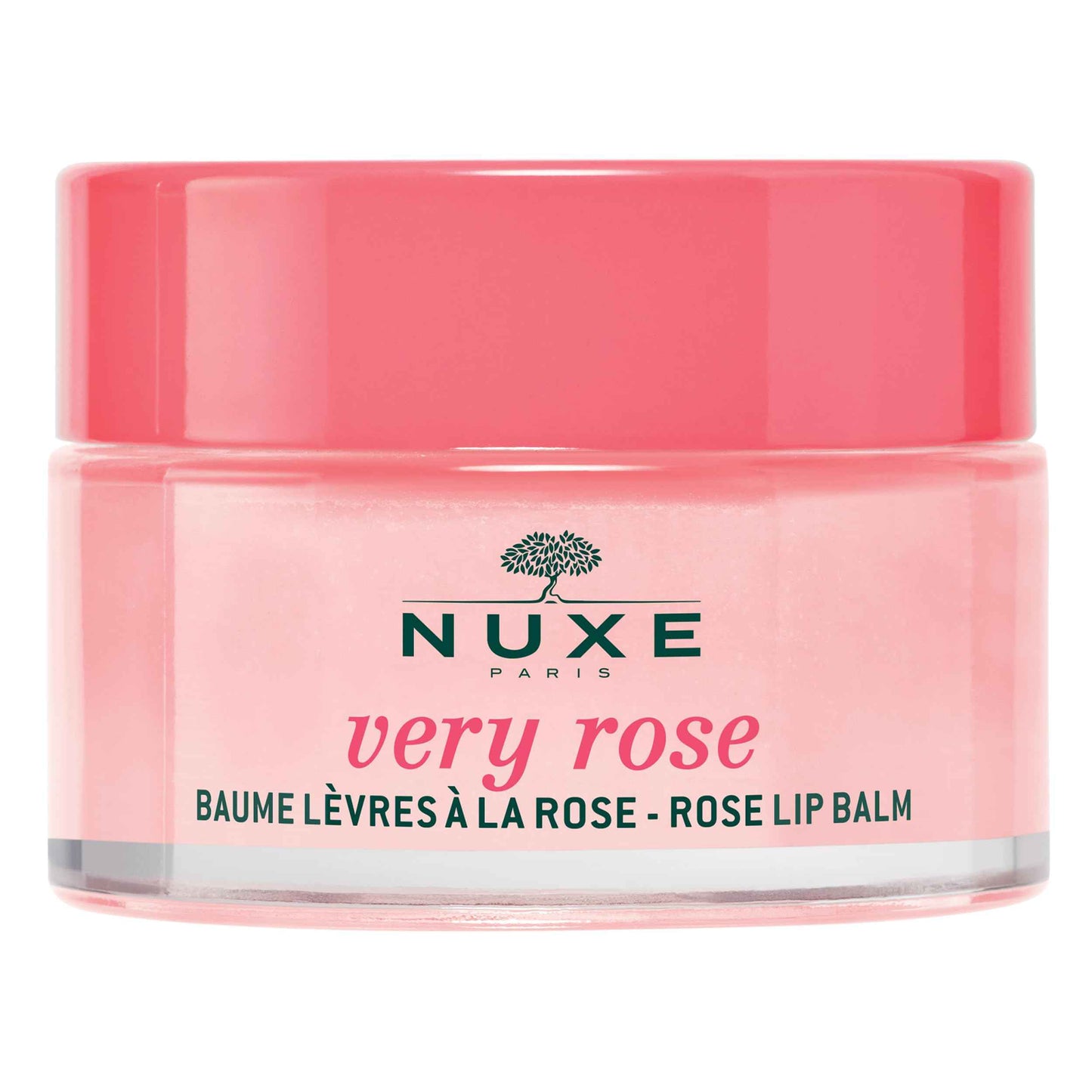 NUXE Very Rose Organic Lip Balm, 100% Natural Moisturizing Treatment for Dry Lips With Shea Butter & Beeswax, 0.52 Oz