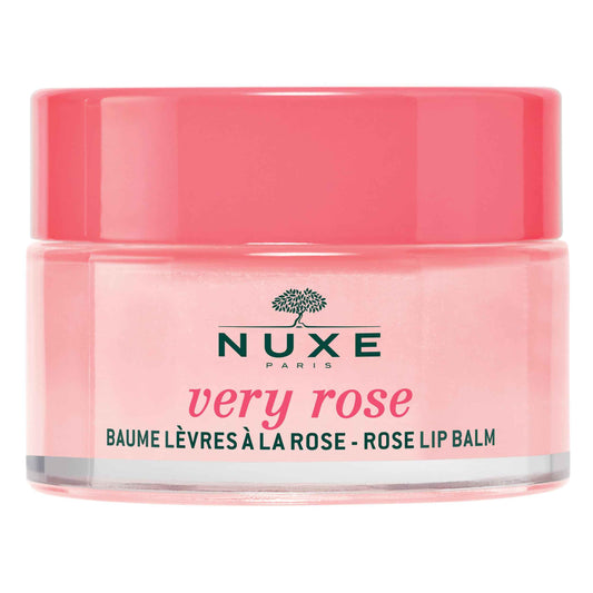 NUXE Very Rose Organic Lip Balm, 100% Natural Moisturizing Treatment for Dry Lips With Shea Butter & Beeswax, 0.52 Oz