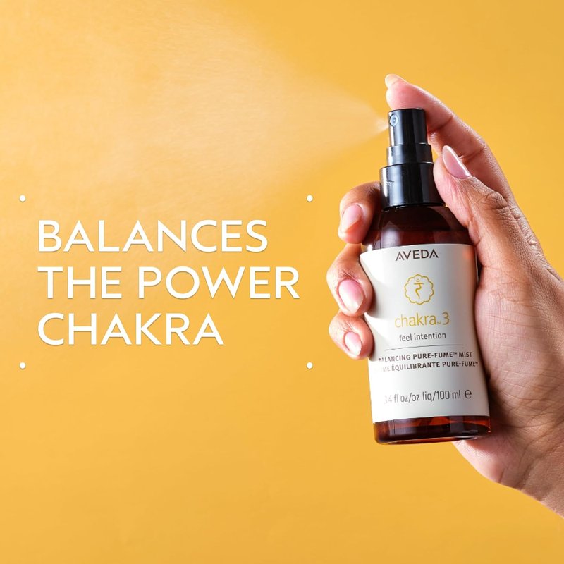 Aveda Chakra 3 Balancing Pure-Fume Mist - Organic Lavender & Lemon | Body & Room Spray, 3.4 Fl Oz