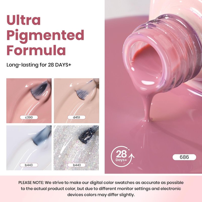 Beetles Gel Nail Polish Kit with U V Light 25Pcs Rose Garden Walk Nude Pink Gel Polish Set with Base Top Coat Starter Kit DIY Home Nail Art Decoration Gift for Women Girls