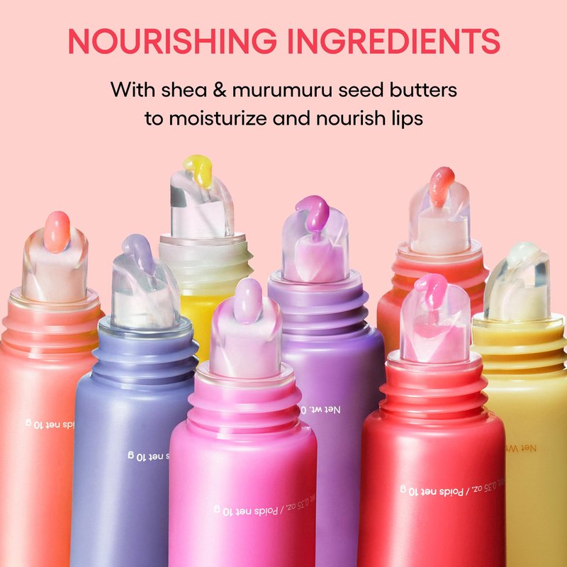 LANEIGE Mini Lip Glowy Balm Set: Travel-Sized Sheer Tinted Lip Balms with Shea & Murumur Butter for Hydrated & Glossy Lips