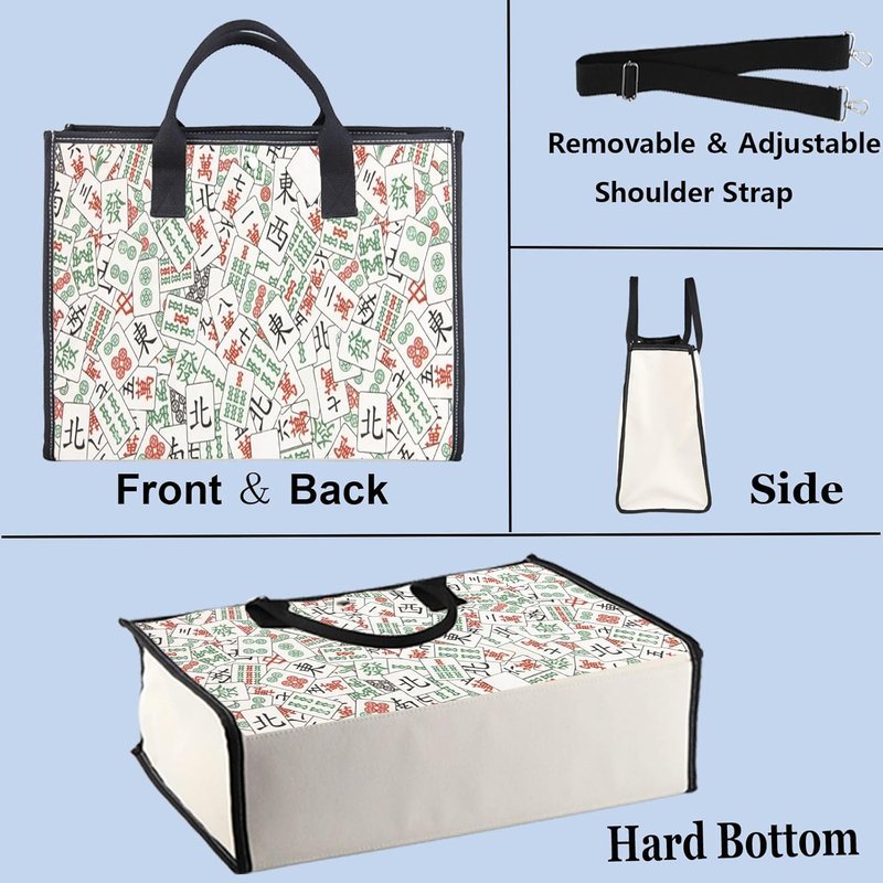 Mahjong Luck Cosmetic Bag - Stylish Zipper Pouch for Mahjong Lovers | Perfect Gift Idea