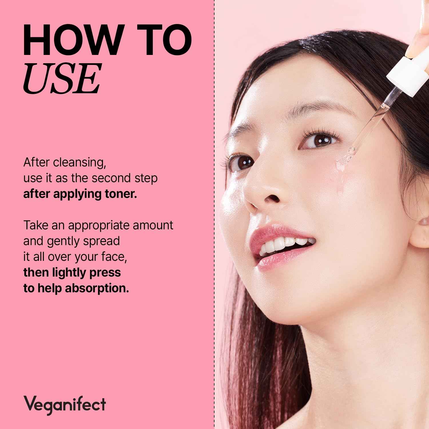VEGANIFECT Pore Refining Ampoule, Pore Tightening, Reduce Sebum, Korean Skin Care, Vegan, 1.69 Fl Oz