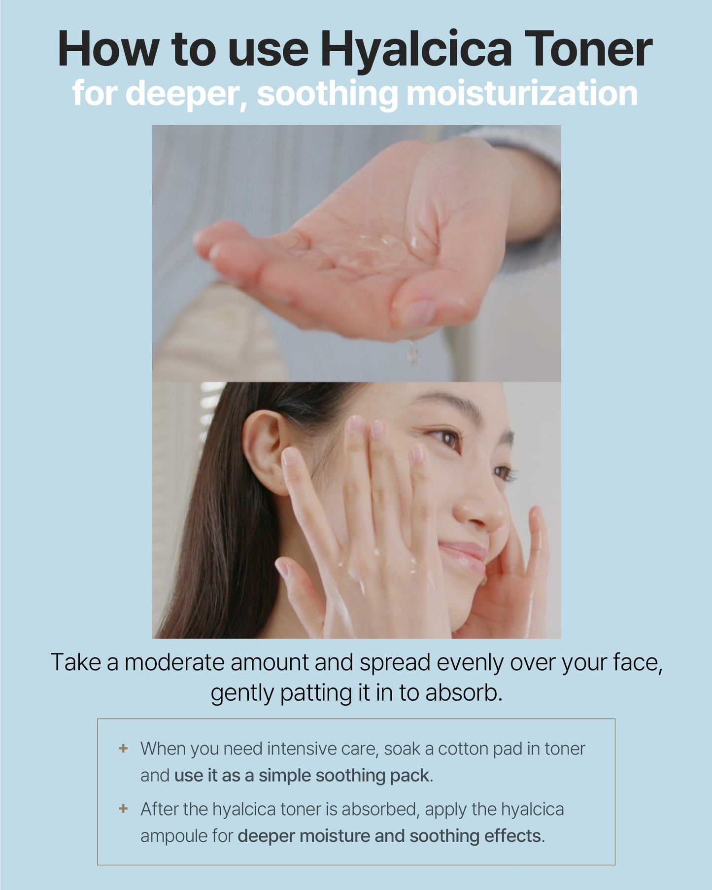 Theralogic Hyalcica Total Moisture 10D Toner - Vegan Moisturizing Soothing Korean Face Toner with 10 Hyaluronic Acid and CICA - Low pH Face Toning Water - Derma Tested, 16.9 fl.oz.