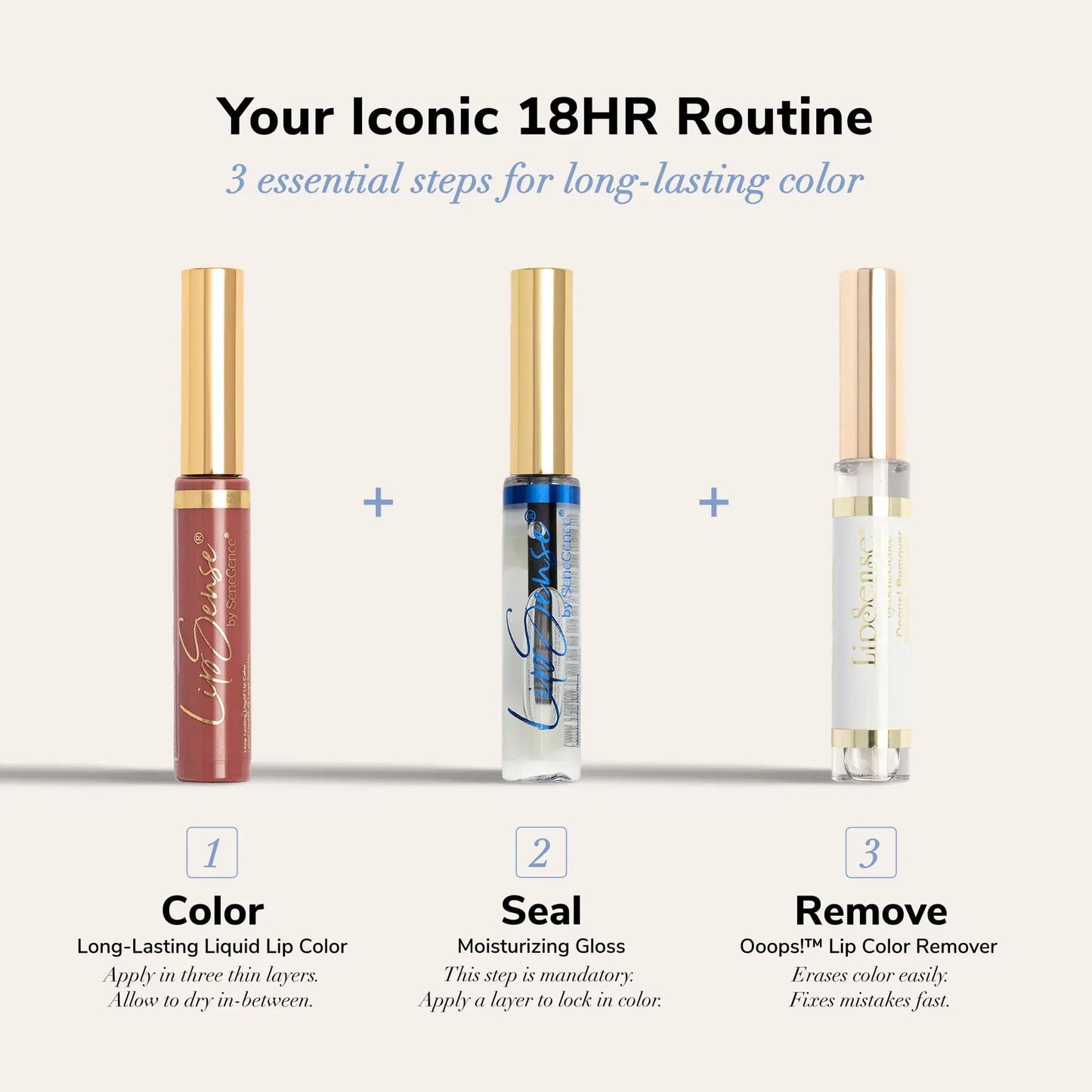 SeneGence LipSense Long-Lasting Liquid Lipstick – 18-Hour Wear, Waterproof, Transfer-Proof, Paraben-Free, Vegan, Cruelty-Free Lip Color in Multiple Shades