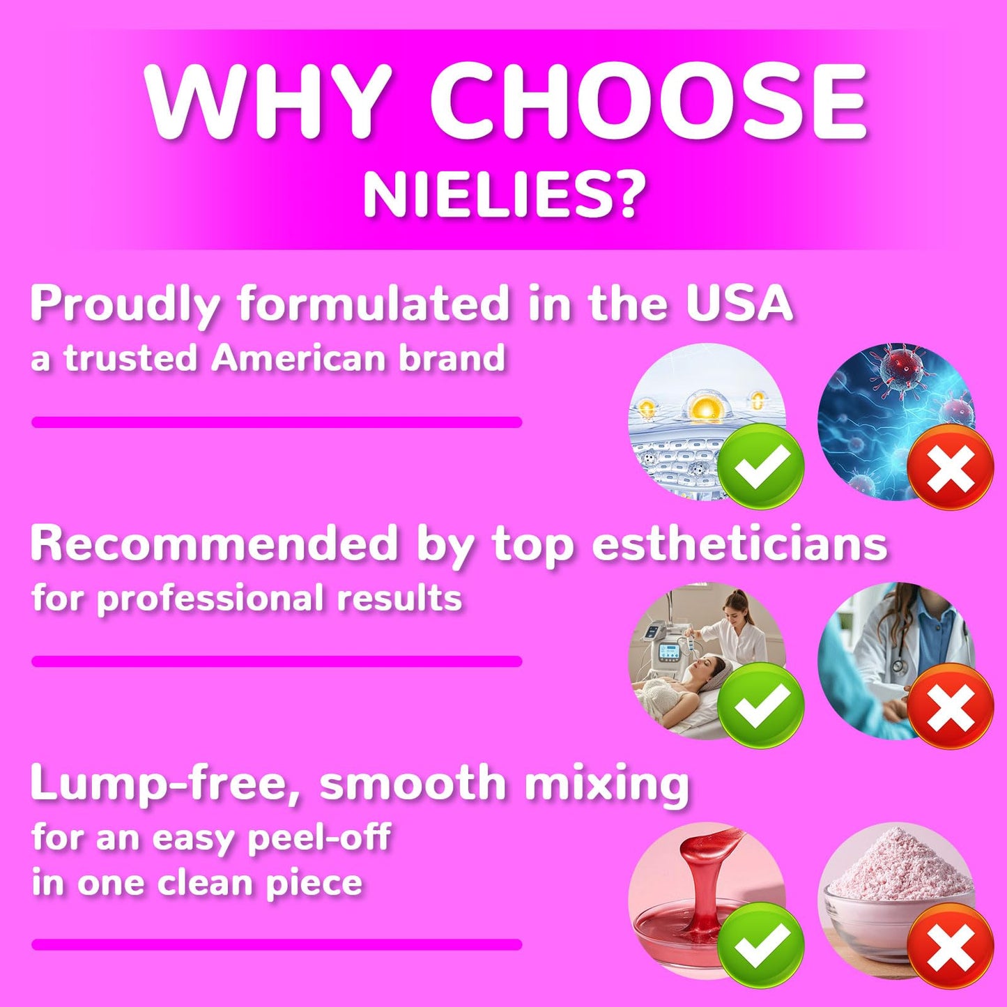 Nielies Jelly Face Mask for Facials - Hyaluronic Acid Hydrating Nourishing Jelly Mask | Vajacial Jelly Mask Powder | 23 Oz Jar