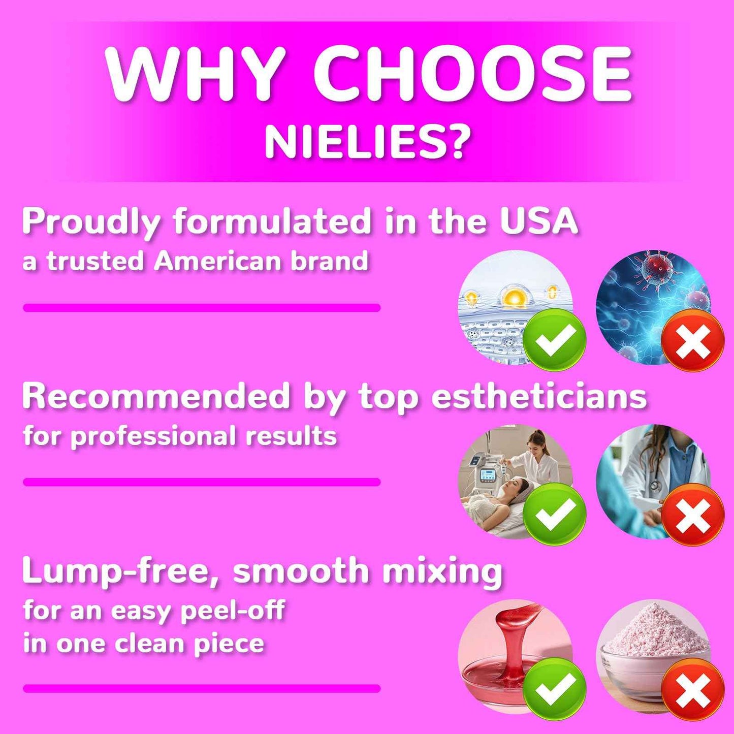 Nielies Peel-Off Jelly Face Mask – Hydrating Jelly Mask for Facials & Vajacials – Professional Facial Mask for Deep Cleaning, Smoothing – Jelly Mask for Facials Professional 23 fl oz