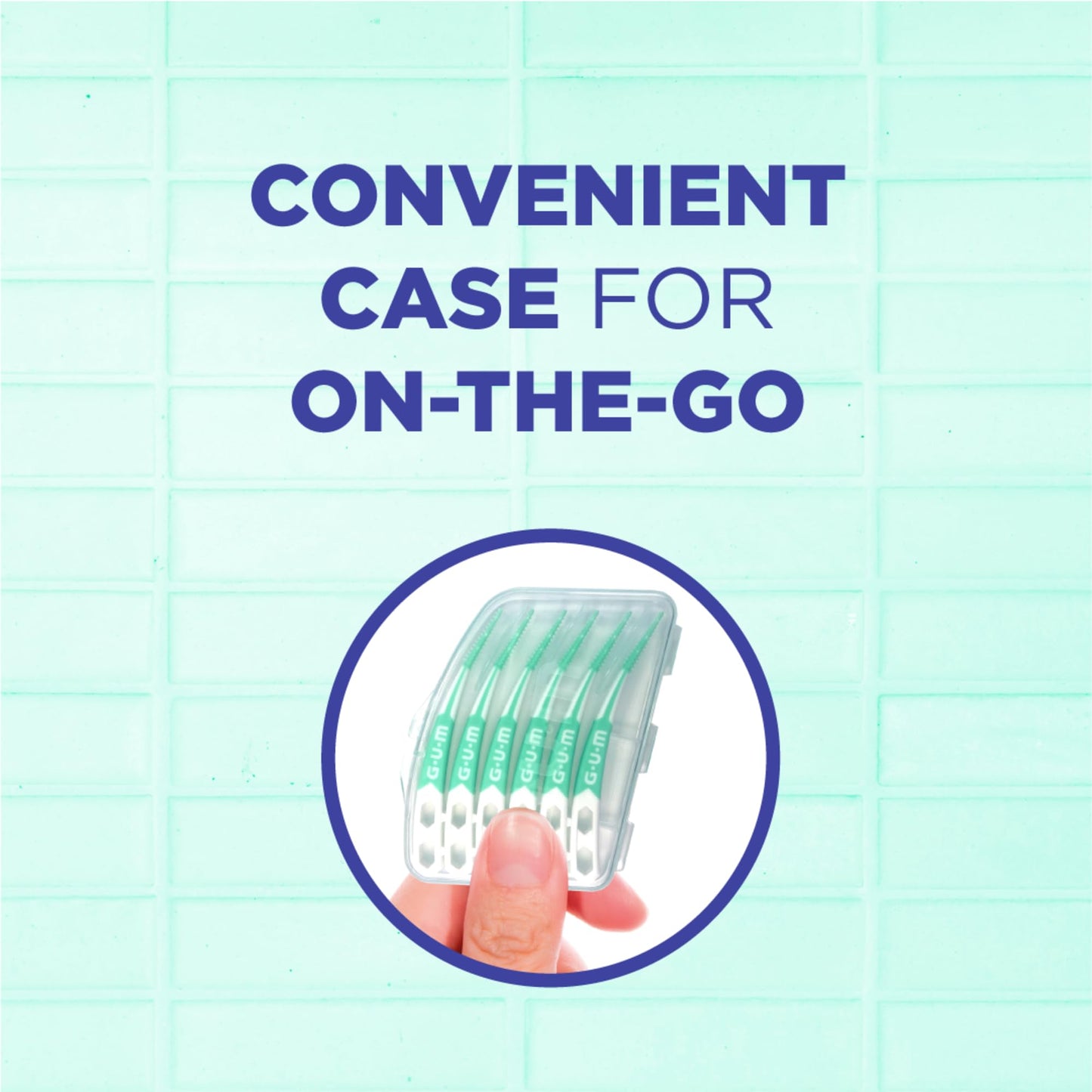 GUM Soft-Picks Advanced – Easy-to-Use Interdental Picks for Plaque Removal & Gum Health with Convenient Carry Case, Dentist Recommended, 90 Count (Pack of 3) 270 Total