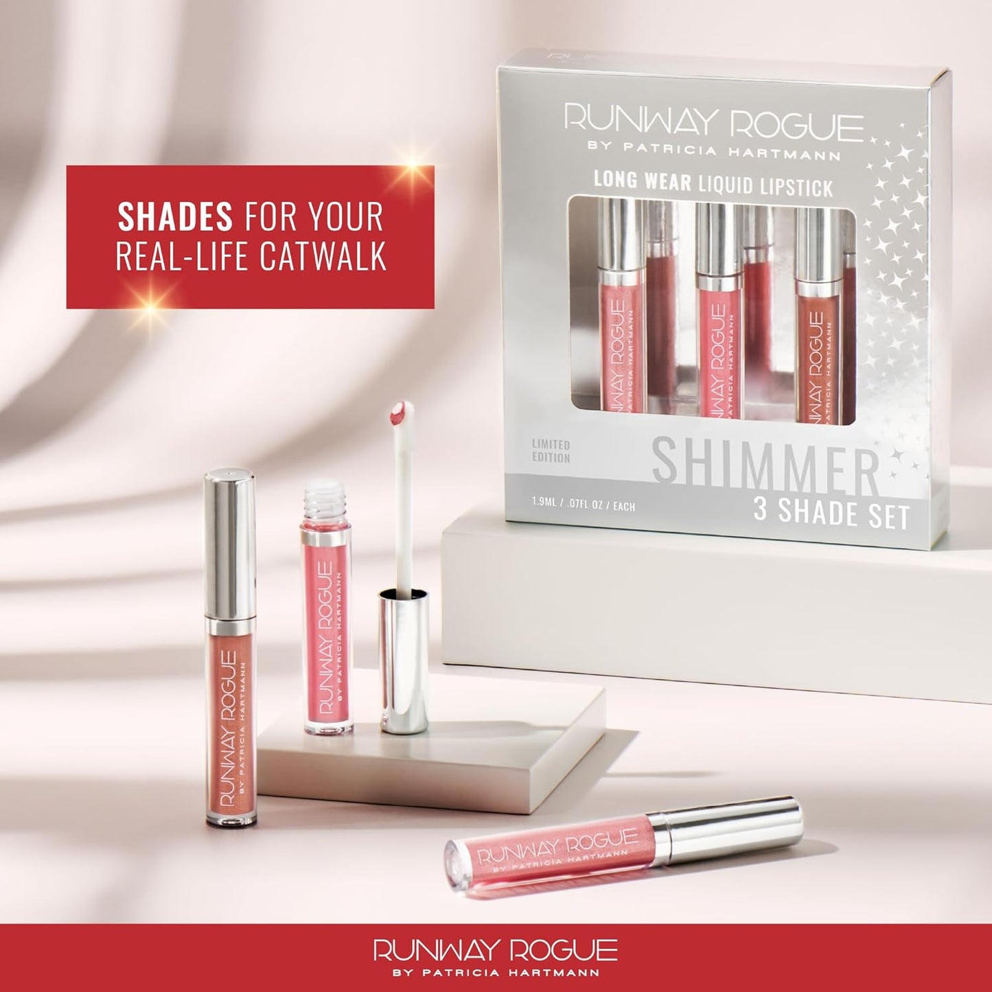Mini Long Wear Liquid Lipstick Set - Rodeo Trio in Soft Box, Jet Set & Couture | Limited Edition
