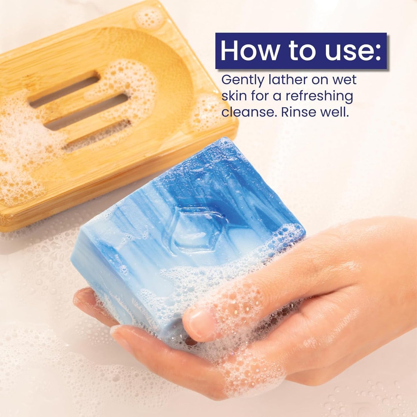 Glycolic Acid Soap Bar with Aloe & Salicylic Acid - Gentle AHA Exfoliating Soap for Smoother Skin | 135g x 5 Bars