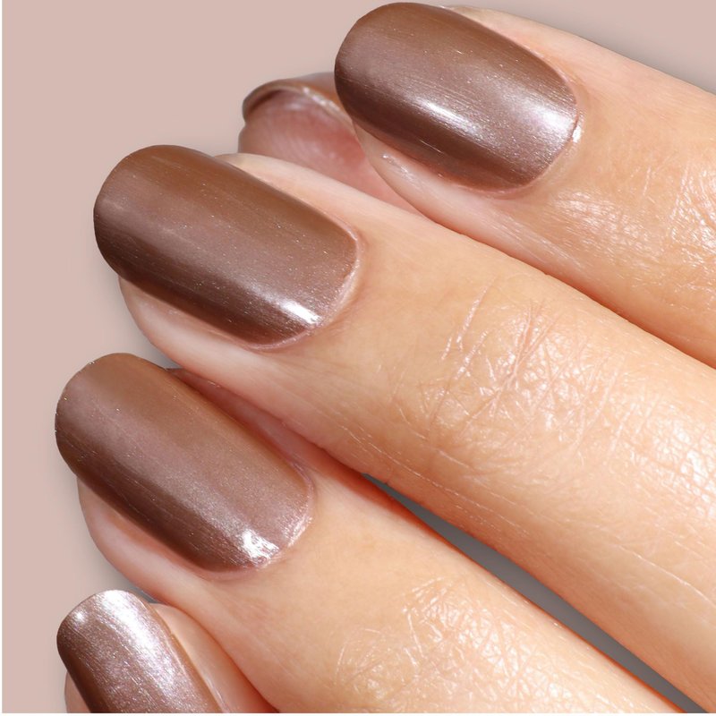 LONDONTOWN Lakur Nail Polish – Nude & Brown Shades, Affogato, 0.4 Fl Oz, Long-Lasting, Streak-Free, Chip-Resistant | 21+ Free Non-Toxic Vegan Nail Color, Strengthens & Hydrates Nails