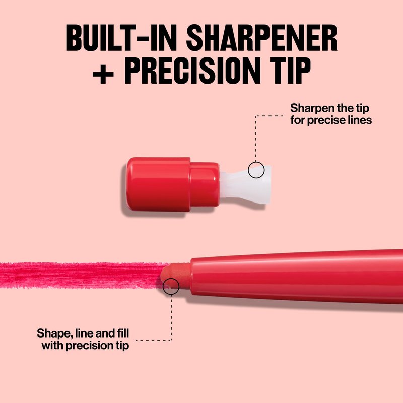 Revlon Colorstay Lip Liner Makeup with Built-In Sharpener, Longwear Rich Colors, Smooth Application, 635 Sienna, 0.01 oz