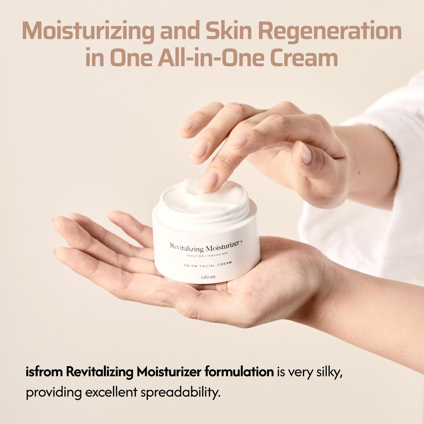 IS_FROM Revitalizing Moisturizer+, Korean Night Cream, Matrixyl 3000, Vegan