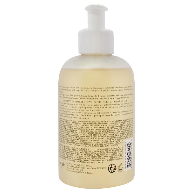 Rose Morning Body Wash for Women - 10 oz Hydrating Cleanser