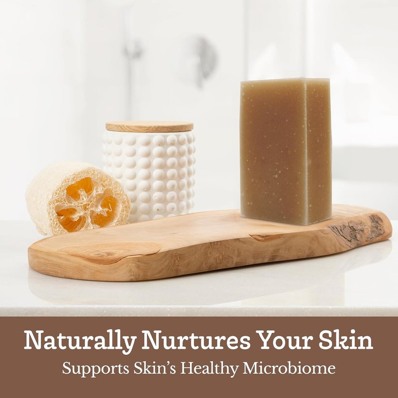Goat Milk Soap Bar - Oatmeal Milk & Honey | Natural Handmade Soap for Dry Sensitive Skin - 3 Pack