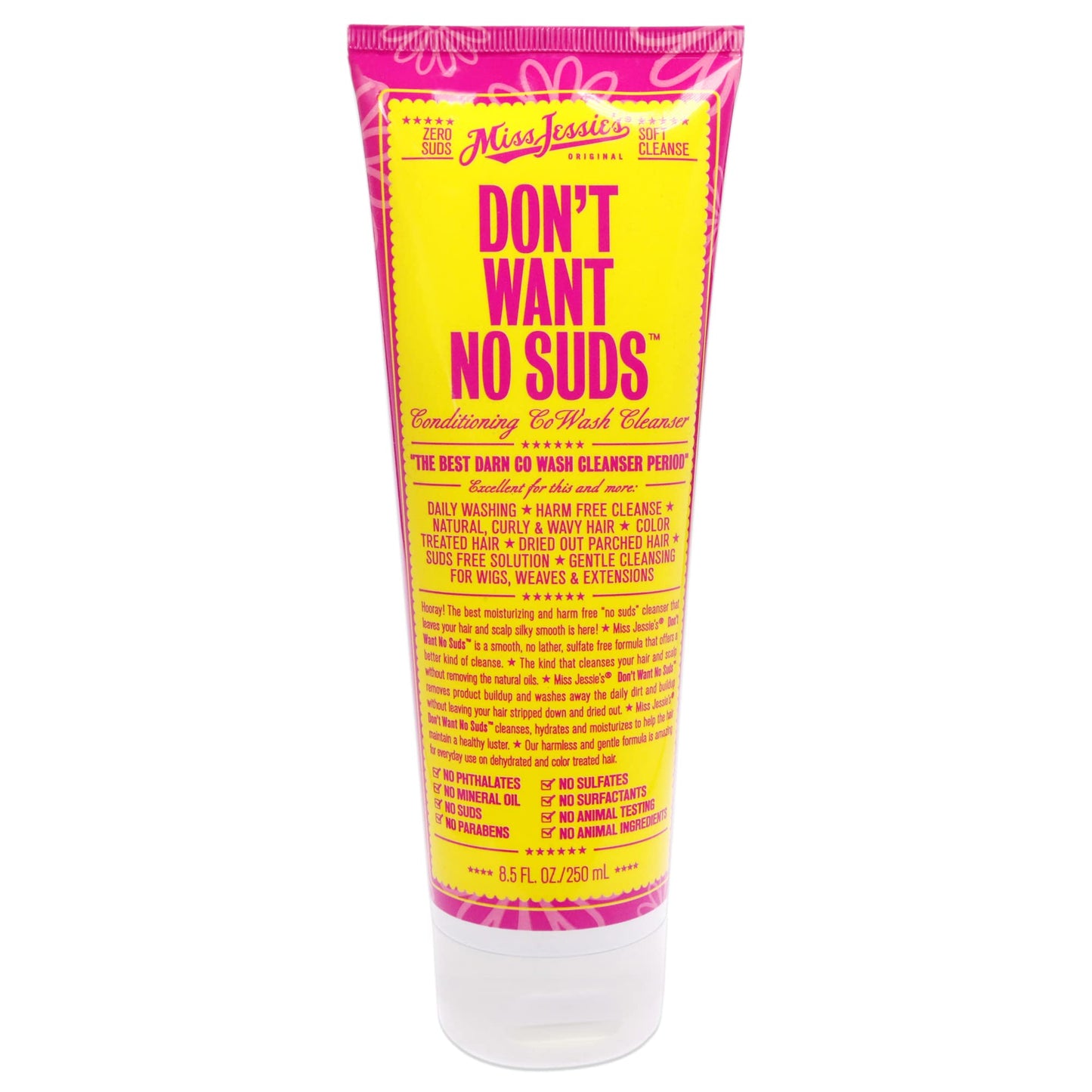 Miss Jessie's Dont Want No Suds Unisex Cleanser 8.5 oz