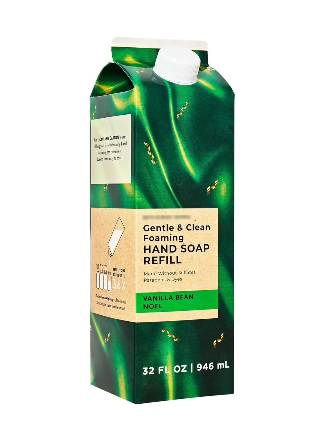 Vanilla Bean Noel Foaming Hand Soap Refill - 32 oz XL Size | Compatible with Bath & Body Bottles