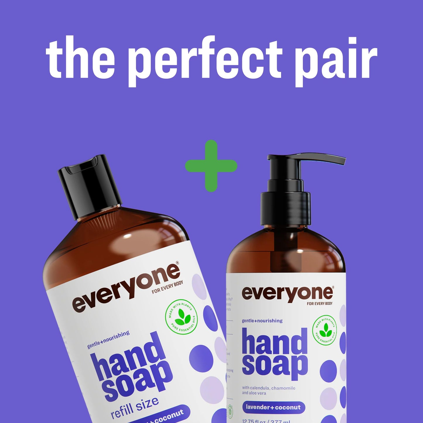Everyone Liquid Hand Soap Refill, 1 Gallon, Lavender and Coconut, made with Essential Oils for kitchen and bathroom
