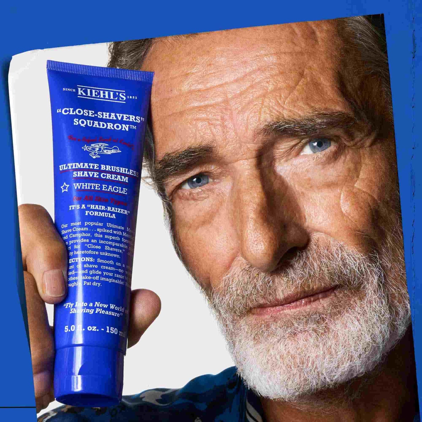 Kiehl's Ultimate Brushless Shave Cream with Menthol White Eagle, for All Skin Types, with Menthol & Camphor, Instant Refreshing & Cooling Effect, Minimizes Irritation - 10.1 fl oz