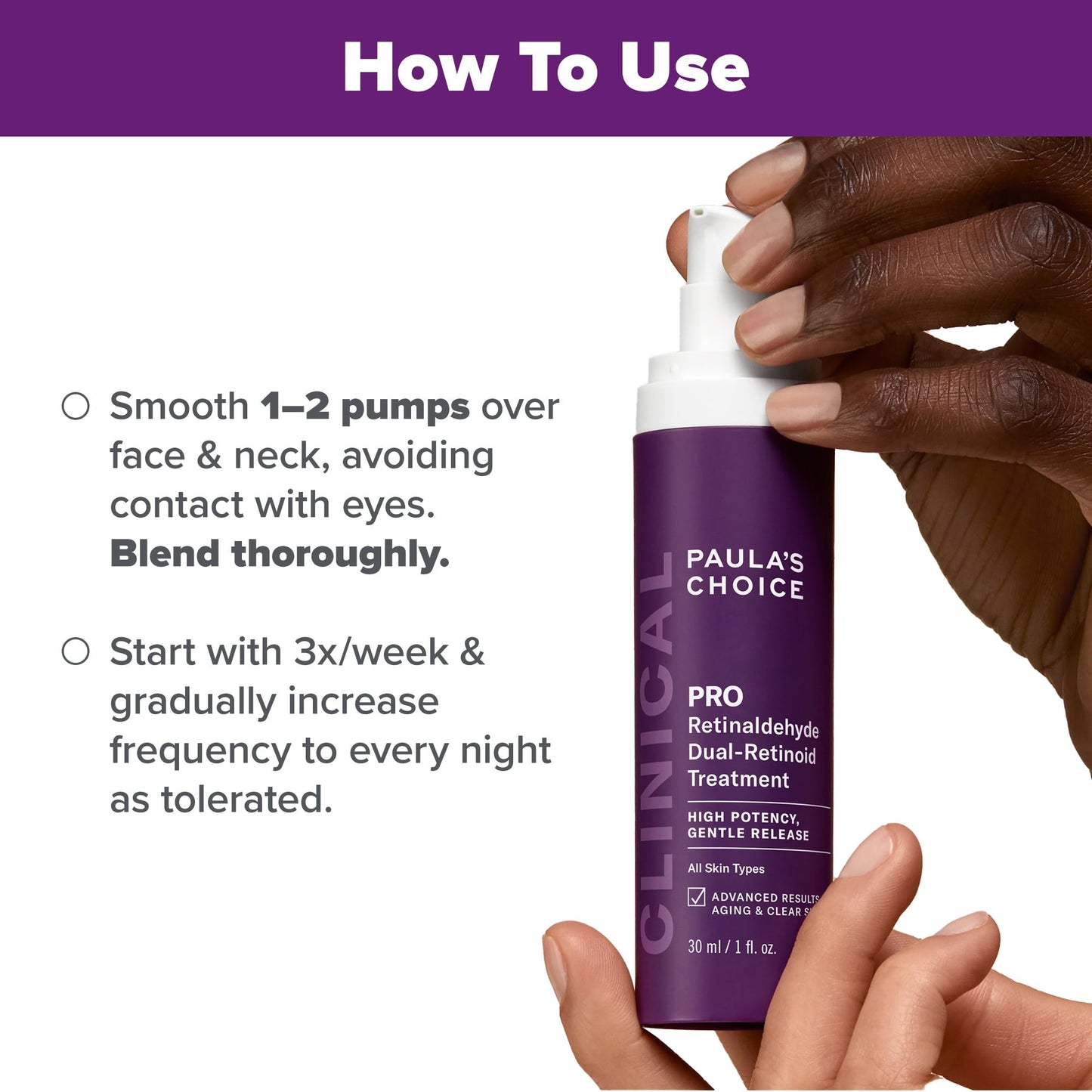 Paula’s Choice Pro Retinaldehyde Dual-Retinoid Advanced Treatment, High Potency Anti-Aging Serum for Breakout-Prone Skin, Radiance & Rough, Bumpy Texture, Fragrance-Free, 0.17 Fl. Oz.