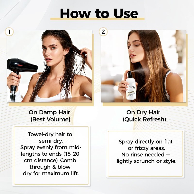 Mokasakiso Hair Thickening Texture Spray (8.5 oz), Volume Texturizing Spray for Fine Hair Women & Men, Hair Volumizer Organic Ingredients, Protects, Strengthens & Repairs