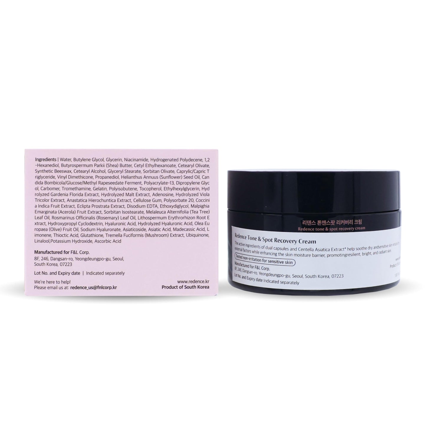 [Redence] 5% Niacinamide & Triple Hyaluronic Acid Skin Barrier Moisturizer Cream for Even Tone, Deep Hydration & Sensitive Skin Care, 1.69 fl oz