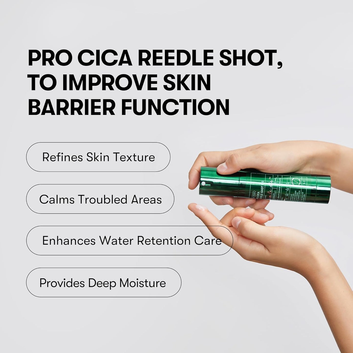 Pro Cica Reedle Shot Serum - Centella Asiatica & Microneedling Formula | Korean Skin Booster, 1.69 fl oz (50ml)