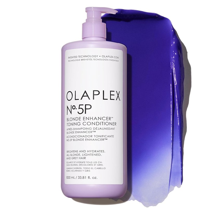 Olaplex Nº.5P Blonde Enhancer Purple Toning Conditioner - Neutralizes Brassiness & Hydrates All Hair Types | 8.5 oz