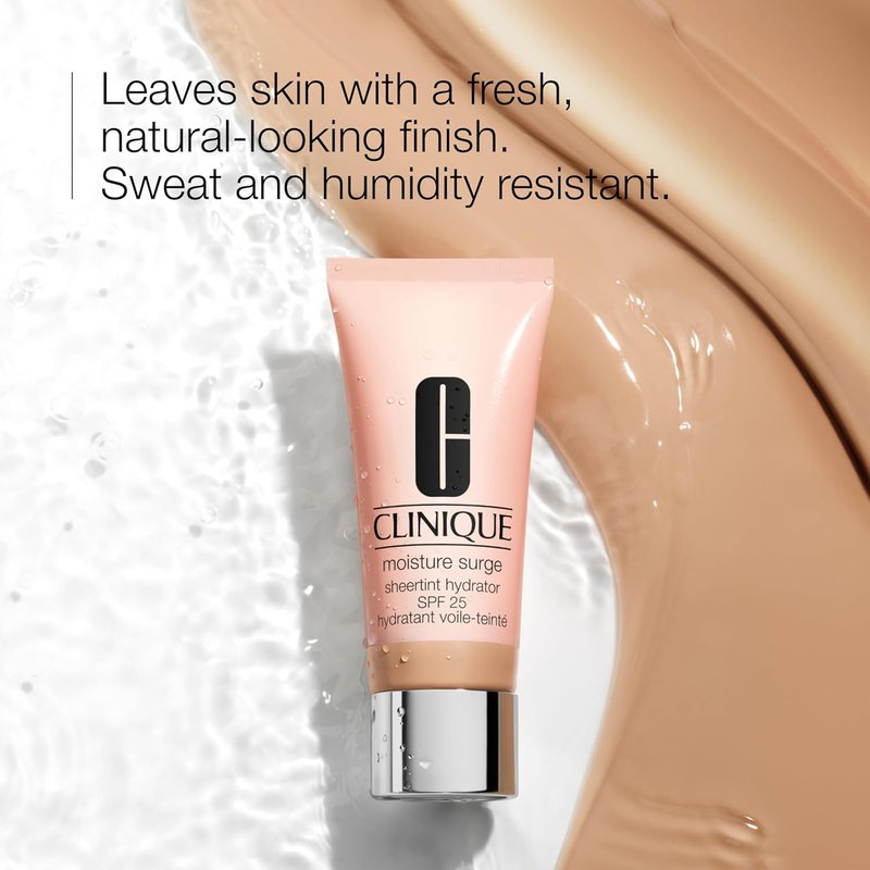 Clinique Moisture Surge Sheertint Hydrator - Hydrating Tinted Moisturizer with SPF 25 & Hyaluronic Acid | All Skin Types, Sheer Coverage