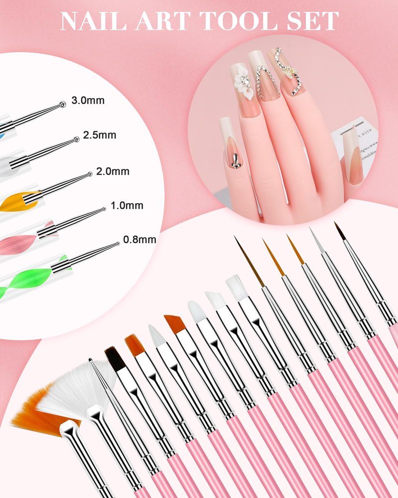 Practice Hand for Acrylic Nails Soft Touch Mannequin Hand for Nails, Flexible and Bendable Fake Hand with nail tools for Nails for Nail Art Beginners