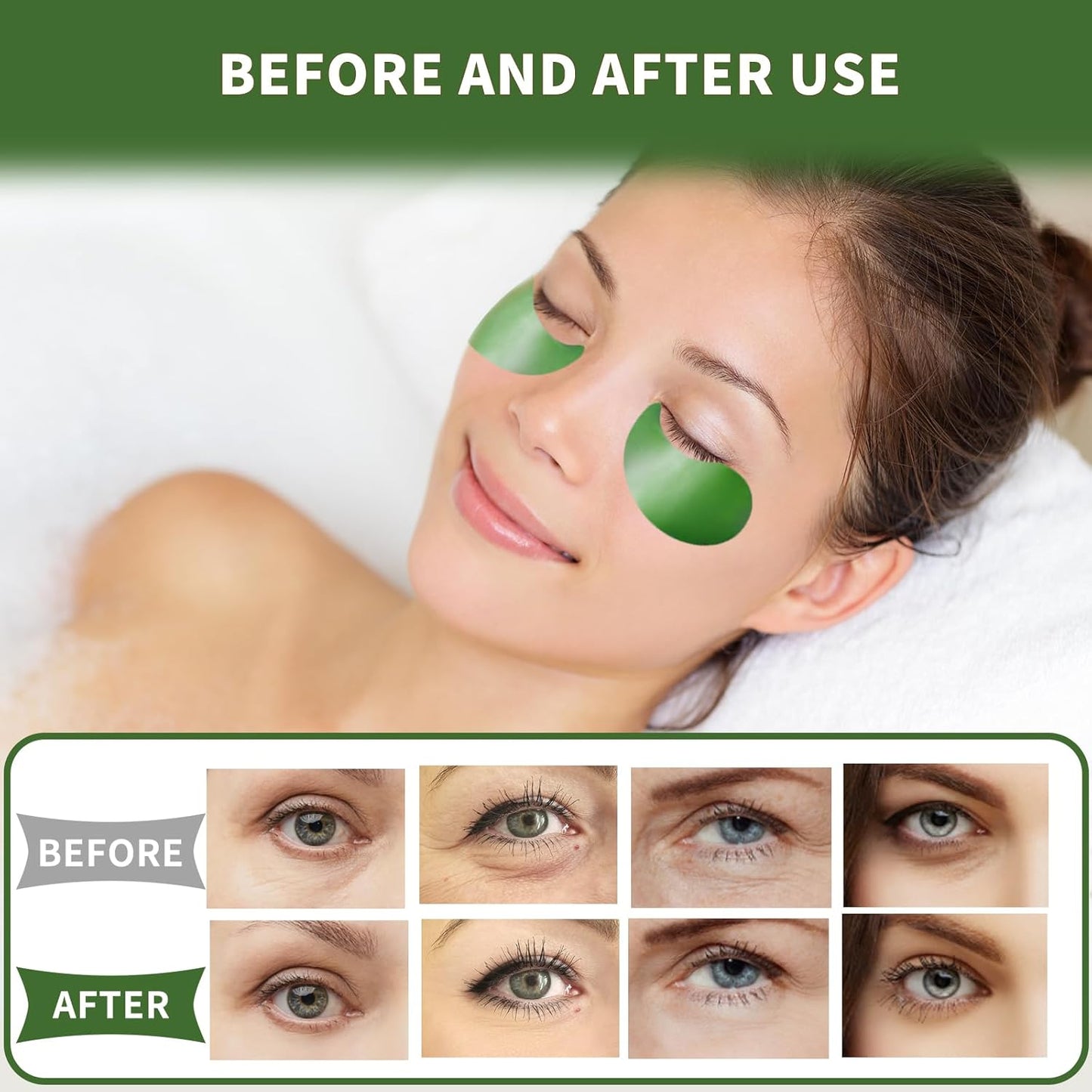 Under Eye Patches 70PCS, 24K Gold Eye Patches for Puffy Eyes Treatment, Under Eye Masks for Dark Circles and Puffiness, Non-Irritating Eye Mask Skincare, Eyes Bags Treatment, Eye Gel Pads